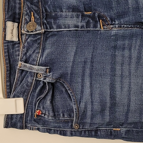 Hudson Bacara Crop Straight Cuffed Skinny Jeans - Picture 4 of 9